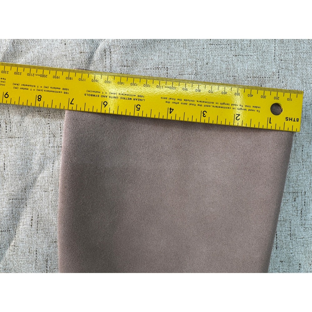 Ann Taylor Taupe Faux Suede Knee High Boots Genuine Leather Sole Kitten Heel 8M - Picture 9 of 9